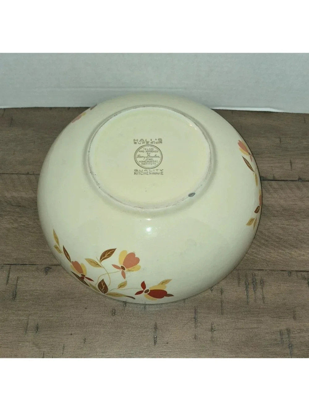 Autumn Leaf Pattern 9 Inch Salad Bowl Hall China Jewel Tea